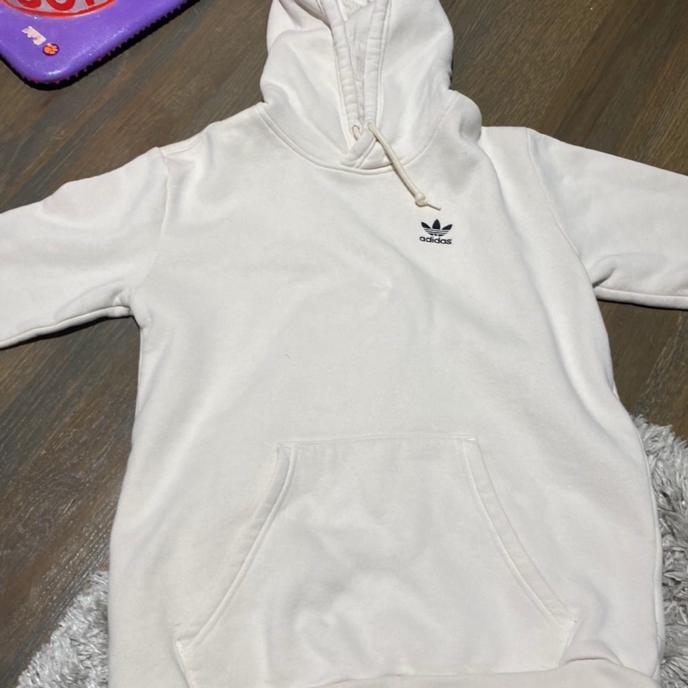 Adidas tan/ cream sweatshirt